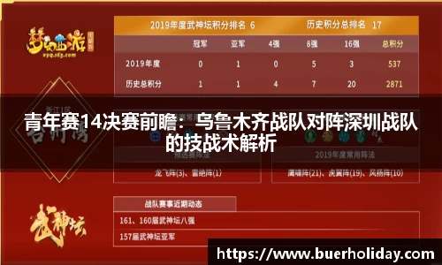 青年赛14决赛前瞻：乌鲁木齐战队对阵深圳战队的技战术解析